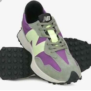 NEW BALANCE 327 M 9.5 sour grape purple bleached lime sneakers trainers shoes